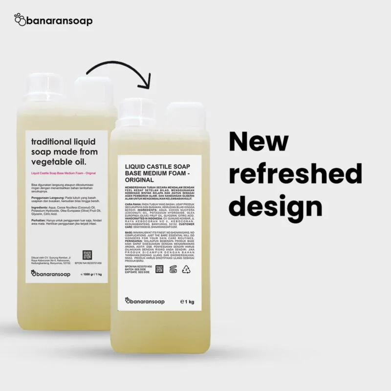 Liquid Castile Soap Base Medium Foam