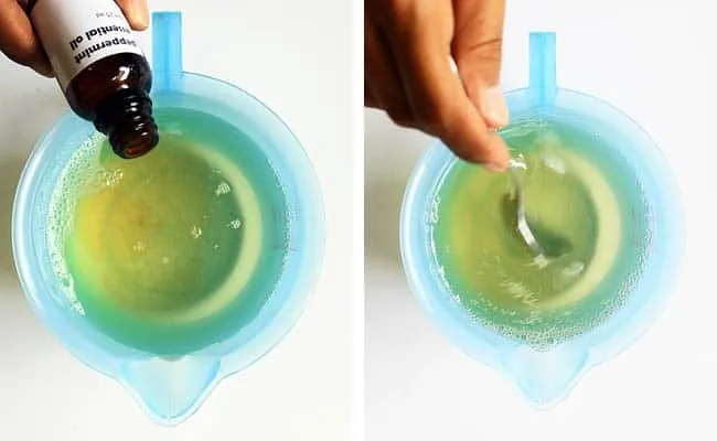 campur dan aduk essential oil sampai homogen