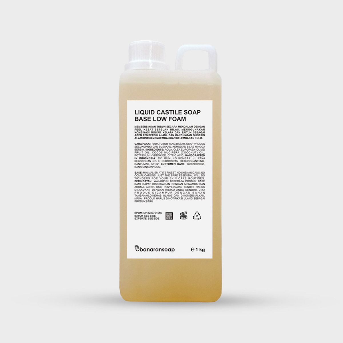 Liquid Castile Soap Base Low Foam